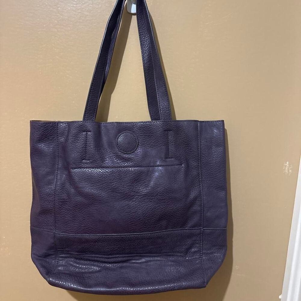 Joy susan purple leather tote - Picture 2 of 4